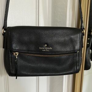 Kate Spade Black Leather Crossbody Bag